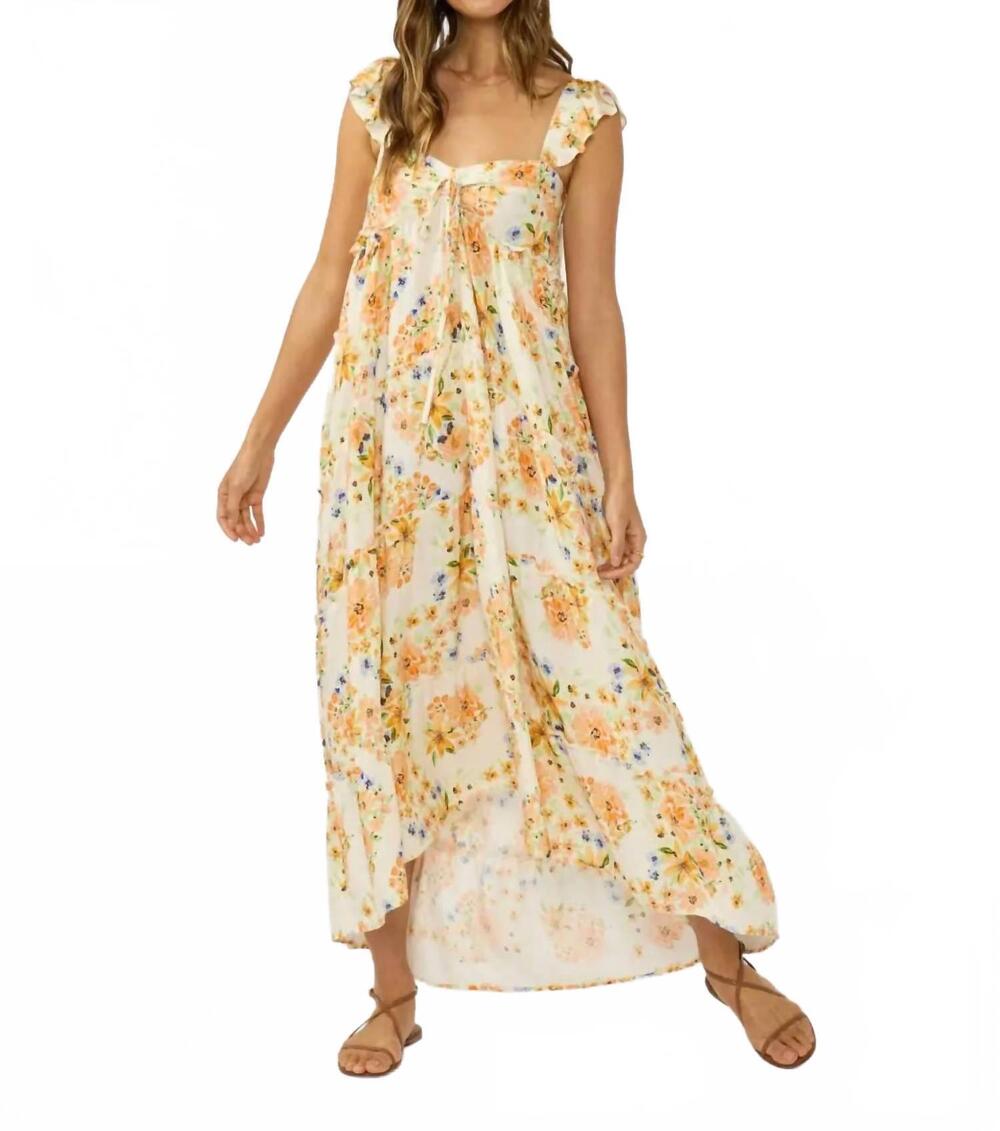 NEW LOVESTITCH margaret midi dress in cream